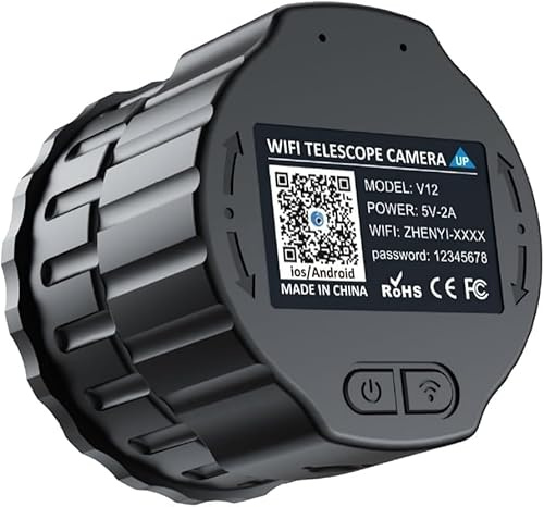 Caméra oculaire WiFi - Enregistrement vidéo 4 MP 2K - Applications WiFi intégrées - Caméra oculaire électronique pour télescopes de 1,18 à 1,97 Pouces