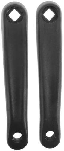 SHINEOFI 2 Piezas Brazos de Manivela para Bicicleta, Brazo de Manivela del Motor, 170mm, Par, Negro, Metal, Orificio Cuadrado Horizontal, para Bicicleta de Carretera y Montaña, Ciclismo