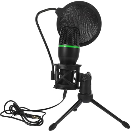 HYTROVE Micrófono De Condensador para Negro Reducción De Ruido Micrófono USB para Computadora para Streaming y Línea