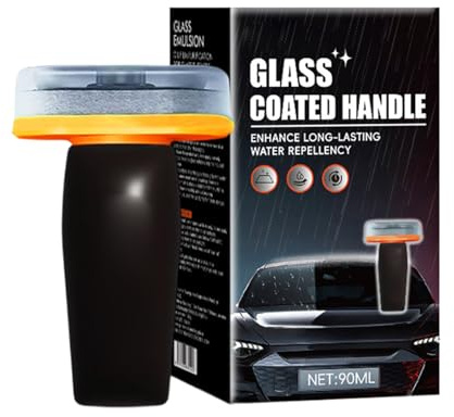 Detergente per parabrezza, 90 ml, rivestimento in vetro con manico lubrificante, anti-appannamento, per cucina, doccia, auto, SUV, moto, garage, camion, strisce