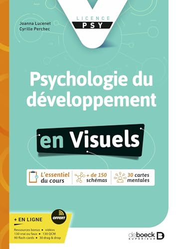 Psychologie du développement: Les fondamentaux en visuels (licence)