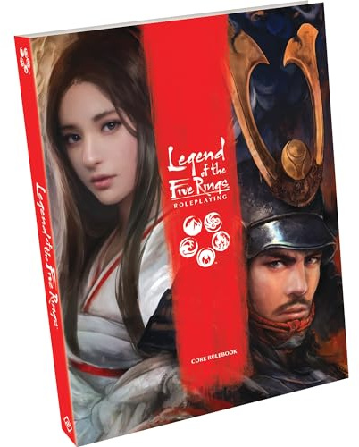 Fantasy Flight Games Legend of The Five Rings Roleplaying Game CORE RULEBOOK - Adventure Game, Strategy Game for Kids & Adults, Ages 14+, 3-5 Players, 2 Hour Playtime, Made by Edge Studio