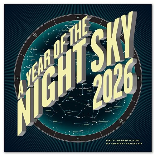 A Year of the Night Sky Wall Calendar Monthly, January-December 12'' x 12 (2026)