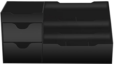 UNCLUTTERED DESIGNS Organizer Trucchi con Cassetti - Organizzatore Trucchi Elegante per il Tuo Bagno - Organizer Porta Trucchi con Cassetti Profondi e Ampio Spazio per Cosmetici, Facile da Pulire