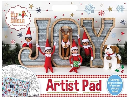 The Elf on the Shelf Künstlerblock – 24 Malvorlagen und viele wiederverwendbare Aufkleber