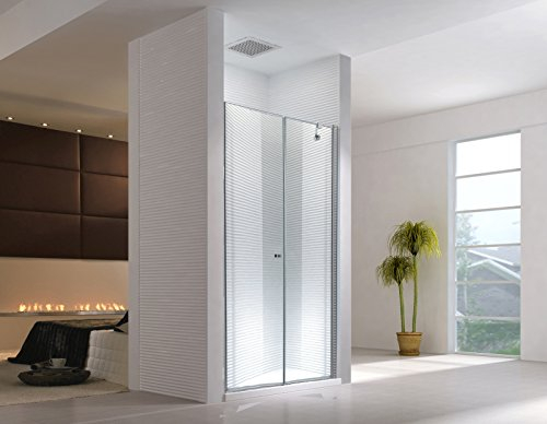 Wagner XXL Nischtür Nischenkabine Duschkabine Dusche Duschabtrennung Hades - 8mm - (Sondermaße) (155x195cm)