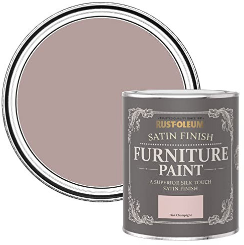 Rust-Oleum Pink Furniture Paint in Satin Finish - Pink Champagne 750ml