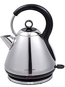 Cookworks Polished Stainless Steel Pyramid Kettle