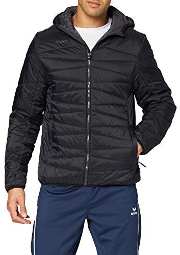 Erima Herren Basic Stepp- Jacke (9060704), schwarz/dunkelgrau, 3XL