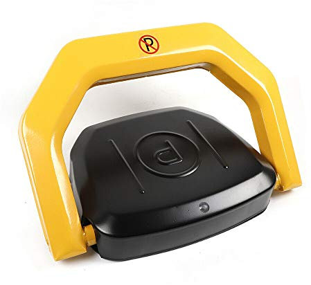 OUKANING Bloqueo de estacionamiento Plegable de Alarma automática con Llaves y Control Remoto Bloqueador de estacionamiento con Controles remotos