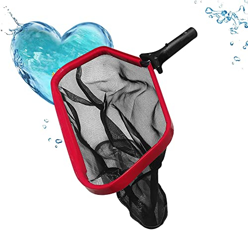 SRHIMEOS Red Recogehojas de Aluminio para Fondo de Piscina, Piscina Skimmer, Útiles de Limpieza Profunda de Malla Fina Red del Limpia Hoja de Piscina Pond