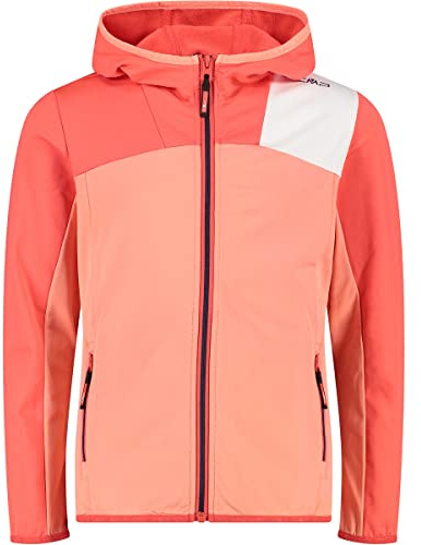 CMP - Kid G Jacket Fix Hood, Girl, Flamingo, 140