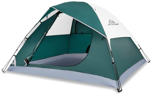 JELUCAMP 1/2/4/6 Person Dome Tents for Camping Lightweight Backpacking Tent