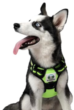 Arnes Scoobro Grande Mediano Pequeño Anti-tirones Líneas Reflectantes Acolchado Cómodo Transpirable Cuenco Gratis Enganche metálico Paseos Seguros Hebillas Ajustar fácil el arnés a tu Perro