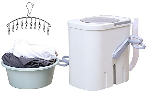 Portable Hand Crank Washer 3.5 kg Capacity Top Load Stainless Steel Manual Washing Machine for Energy Efficient Residential Use