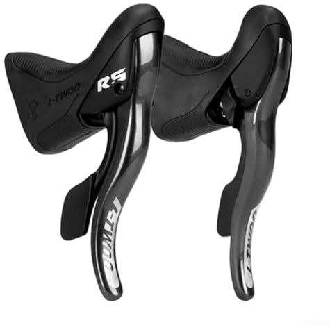 ChicBosomn Levier de changement de vitesse pour vélo de route, 2 x 7/8/9/10/11 vitesses pour dérailleur Shimano en alliage d'aluminium (R5)