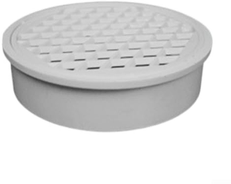 Bouchon rond en PVC avec tuyau intégré pour toit de balcon, tuyau de drainage blanc, résistant aux acides et aux alcalins, pour une installation facile et réutilisable (200 mm)