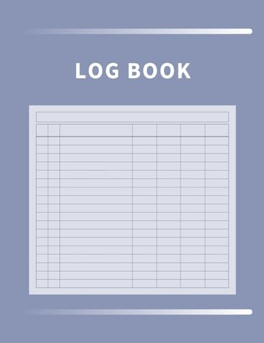 Log Book: Multipurpose with 7 Customizable Columns to Track Daily Activity, Time, Inventory and Equipment, Income and Expenses, Mileage, Orders, Donations, Debit and Credit, or Visitors (Lavender)