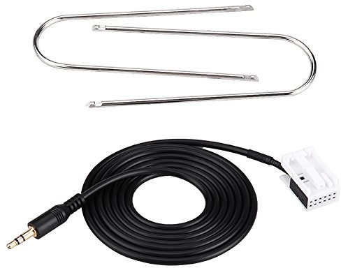 Tbest Auto o AUX Kabel, AUX-Kabel Adapter Car o AUX Hilfskabel mit Radio Ausbauwerkzeuge für 307 308 407 C2