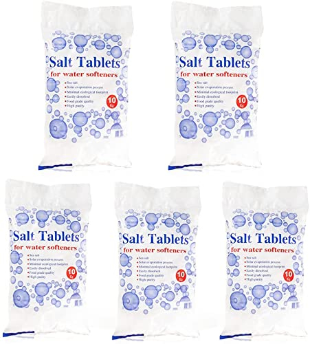 HSD 10 Kg Salt Tablets | Water Softener | Food Grade | Compatible to All Water Softener Machines 100% Genuine British Salt Tablet, Tablet Salt of Premium Quality (5)