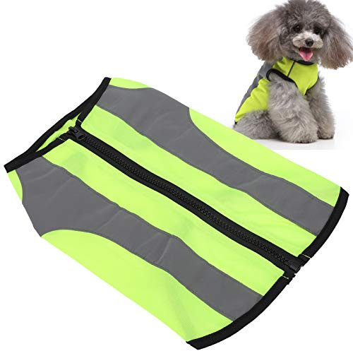 JOROBURO Gilet Réfléchissant de sécurité pour Chien, Gilet Haute visibilité pour Chien, Costumes de Marche de sécurité, Veste Lumineuse Légère pour Animaux de Compagnie, Vêtements de