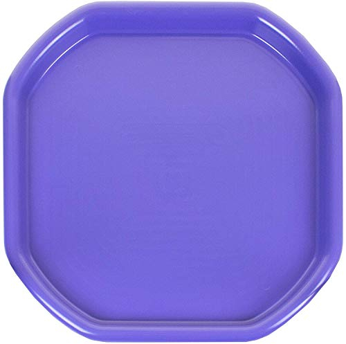 Plastic Mixing Tray Children's Fun Play Sand Pit Tray 70CM X 70CM Tuff Kids Messy Activities Tray for Cement Mortar and Sand Plastering Play Tray (Purple)