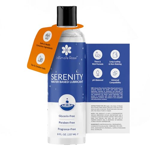 Personal Water Based Lube - Fragrance-Free Lubricant Gel for Privacy - Lube for Men, Women and Couples, Non-Staining, 8 Fl Oz