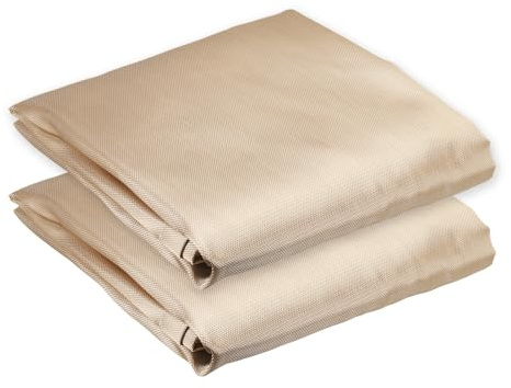 sourcing map Manta de soldadura ignífuga de 240 x 180 cm, tela de fibra de vidrio resistente al calor, manta de protección contra el calor, suministros de protección de soldadura para uso industrial,