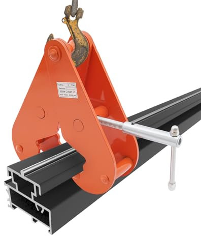 PINYELIN 3T Lifting Clamp, Beam Lifting Clamp, Vertical Clamp, Heavy Duty, Orange