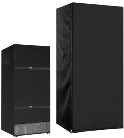 Funda protectora antipolvo para frigorífico, tela Oxford con cremallera para congelador, accesorios para frigorífico, protección para frigoríficos, tiendas y hogar