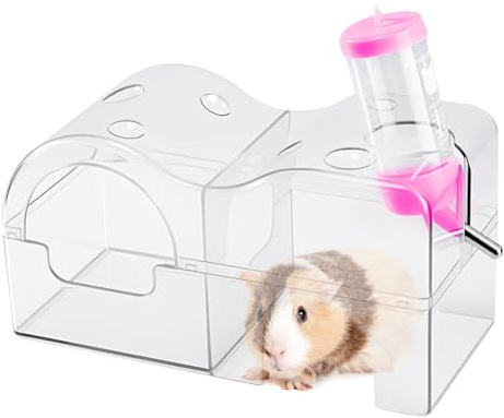 Bain de sable pour hamsters | Décoration d'habitat pour petits animaux – Maison d'habitat pour petits animaux domestiques pour chinchilla Guinée Gerbille souris naine