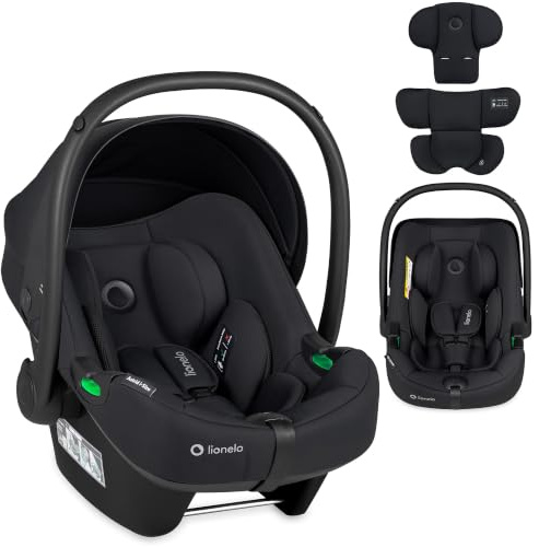 Lionelo ASTRID silla de coche para bebés 40-87 cm (Grupo 0+) i-Size puntos protección lateral Portabebés, Orientación trasera cinturón de seguridad de 3