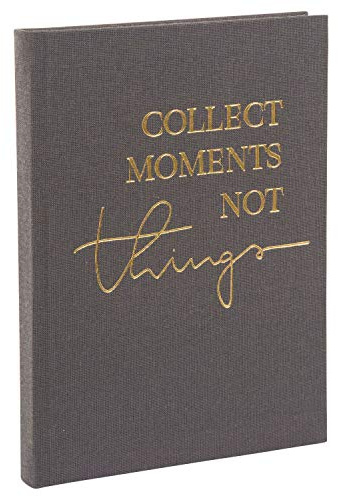 goldbuch Notizbuch Bullet Journal A5, collect moments not things, 200 Seiten Punktraster (dotted), Mit Lesezeichen, Leinen mit goldprägung, 64 712