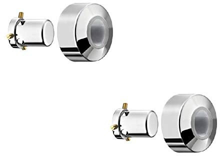 PIANA Pack 2 Pezzi Serie 0582 0 000 CR Cappuccio Ø 60 Universale per Rubinetto Arresto Incasso in Ottone Cromato