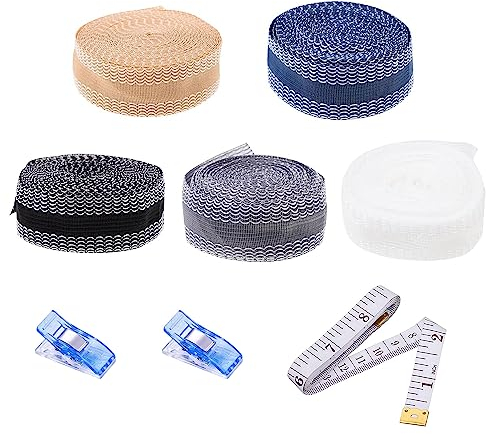 Asaisimg 15 Meter Saumband für Hosen, Bügelfreies Hosensaumband, waschbares selbstklebendes Bügelsaumband für Kleidung, aufbügelbares Stoffband für Anzug, Jeans, Hose, Rock, DIY-Nähzubehör