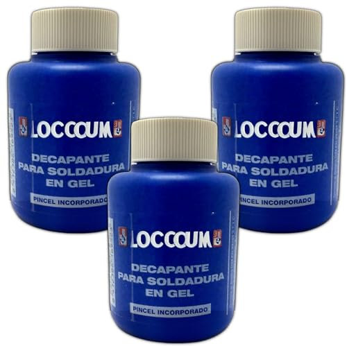 Bricoloco Decapante gel para soldar estaño con cobre y otros metales. 100 gramos con pincel aplicador- Elimina óxido y limpia piezas antes de soldadura. (2)