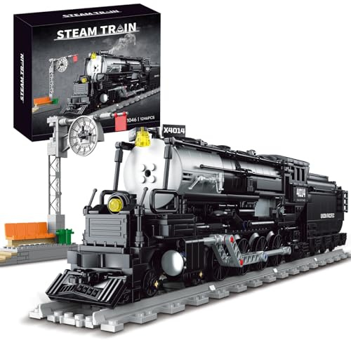ENJBRICK City Train Building Set for Adults,Stem Train Building Toy Sets for Boys and Girls 8-14 Years Christmas,Birthday Gifts 1246 PCS