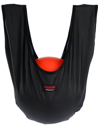 VISEMAN Bowling Ball Polisher Bag –Washable Seesaw Cleaner & Thickened Protective Carrier – Oil Absorbent Towel and Holder for Standard Bowling Balls – 21 x 14 (Black)