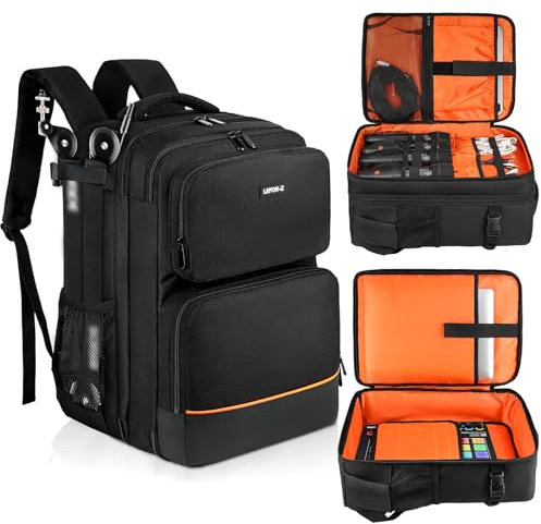 Audiomixer-Reisetasche, kompatibel mit Rodecaster Pro, Rodecaster Pro II, TC-Helicon GoXLR, Podcast-Mixer-Rucksack, schützende DJ-Mixer-Aufbewahrungstasche für Mikrofone und mehr Podcast-Ausrüstung