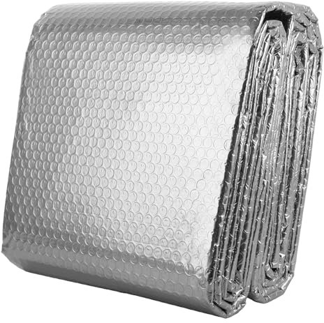 Aselected Film réflecteur de radiateur - 5 m x 60 cm - Aluminium - Pour isolation du sol, plafond, toit et mur - Facile à installer