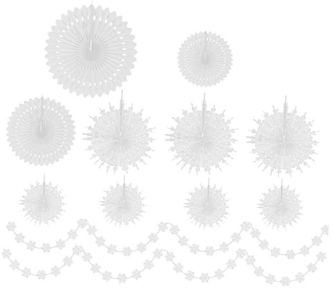 POPETPOP Decoración De De De Papel y Guirnaldas Colgantes Para Fiestas Para Eventos De Invierno y Escenario De Celebración