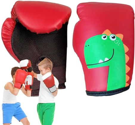 Boxhandschuhe für Kinder - Boxhandschuhe für Kinder aus PU | Training Muay Thai loves | Boxin-Trainingshandschuhe für Jungen und Mädchen, schwere Boxhandschuhe 3 bis 8 Jahre, Protezion