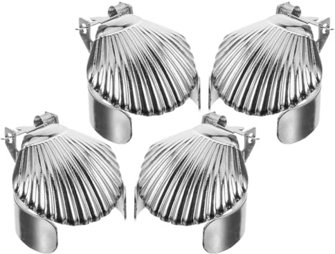 Toyvian Apagavelas de Metal en Forma de Concha para Velas Aromáticas y Perfumadas, Resistente al Calor y Automático para Uso Doméstico Seguro