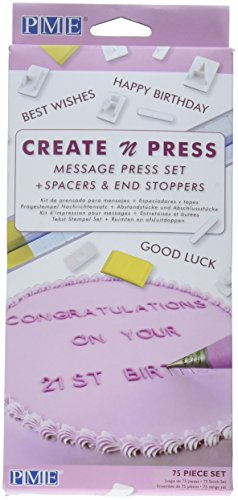 PME CP302 Create N Press Message Set, White, 28 x 12 x 2 cm