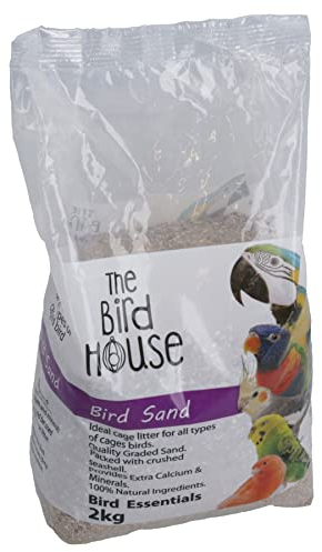 2 kg Premium Papageienvogel Sand Calcium & Mineralien helfen Verdauung Käfigstreu