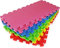 Generic EVA-Schaumstoffmatte für Puzzle, 30 x 30 cm, 18 Stück, mit geradem Rand, Multicolored