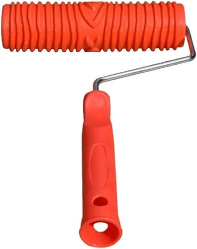 SFQEVHRZ Paint Rollers，Facade Roller， Wood Grain Tool Paint Roller, Wall Paint Tool Roller with Handle Plastic Roller Tool
