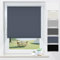Verdunklungsrollo Klemmfix ohne Bohren Dunkelblau B45 x H170cm(Stoffbreite 40cm) Fenster Rollos für innen Verdunkelungsrollo Thermorollo Klemmrollo Seitenzugrollo Fensterrollo Rollo Verdunkelung