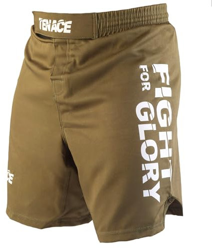 Tenace MMA Shorts für Grappling-Training, BJJ, Boxen, Kampfsport, kaki, M