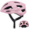 ROCKBROS Casco Bici Uomo Donna, Casco da Bicicletta con Luce di LED 3 Modalità Ricaricabile Antiurto Traspirante per MTB Ciclismo Corsa, Taglia Regolabile 55-60 cm, Rosa